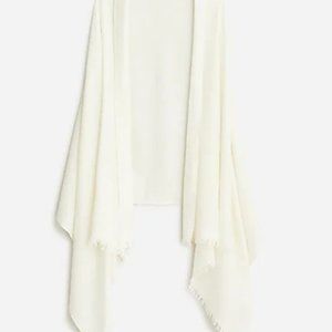 NWT J. Crew Woven lightweight cashmere wrap